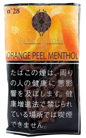 Black Spider Shag Orange Peel Menthol 30g装