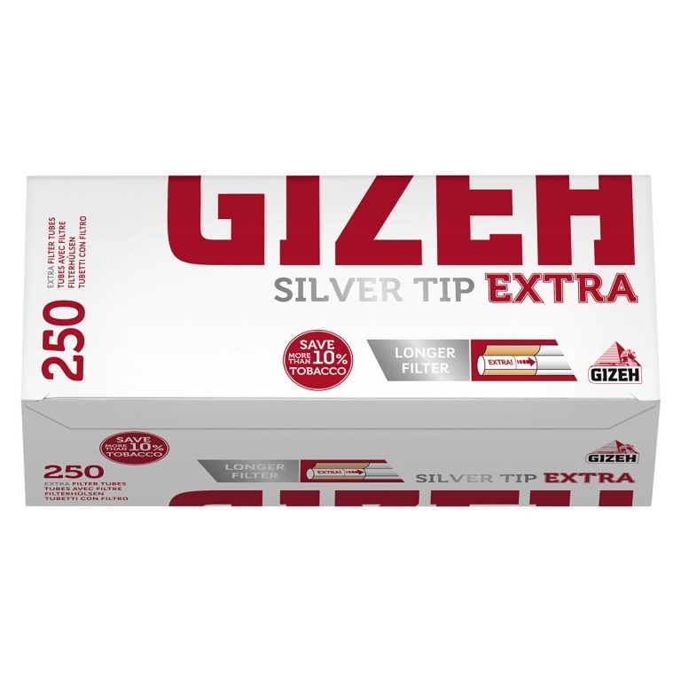 GIZEH Silver Tip Extra 250 加长滤嘴